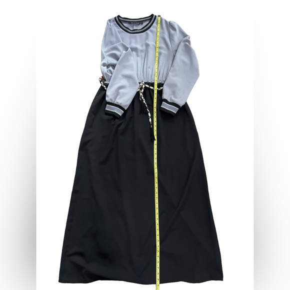 ALVINA Maxi Dress, Full Length, Black and Grey, size L, 38 EU and Middle East - Picture 9 of 9